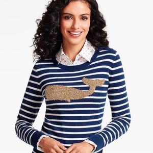 Talbots Stripe Whale Sweater